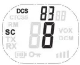 SILVERCREST SFG 8000 B2 - Wyszukiwanie kodu DCS - 1