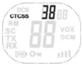 SILVERCREST SFG 8000 B2 - Réglage du code CTCSS - 1
