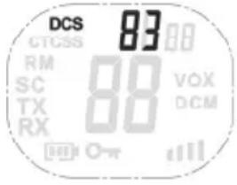 SILVERCREST SFG 8000 B2 - Nastavení kódu DCS - 1