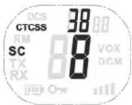 SILVERCREST SFG 8000 B2 - Searching for a CTCSS code - 1