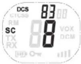 SILVERCREST SFG 8000 B2 - Vyhl'adávanie kódu DCS - 1