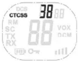 SILVERCREST SFG 8000 B2 - De CTCSS-code instellen - 1