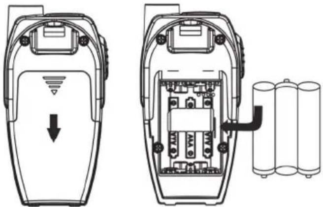 SILVERCREST SFG 8000 B2 - Inserting the rechargeable/conventional batteries - 1