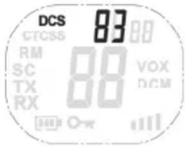 SILVERCREST SFG 8000 B2 - Nastavenie kódu DCS - 1