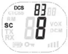 SILVERCREST SFG 8000 B2 - Vyhledávání kódu DCS - 1