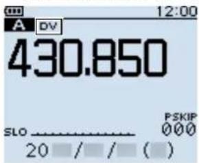 ICOM IC-905 - 受信モードをDVモードに切り替える - 1