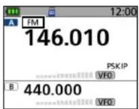 ICOM IC-R15 - ◇ Sélection du mode de réception - 1