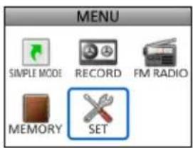 ICOM IC-R15 - Écran MENU - 1