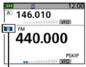 ICOM IC-R15 - ◇ Sélection de la bande PRINCIPALE - 1