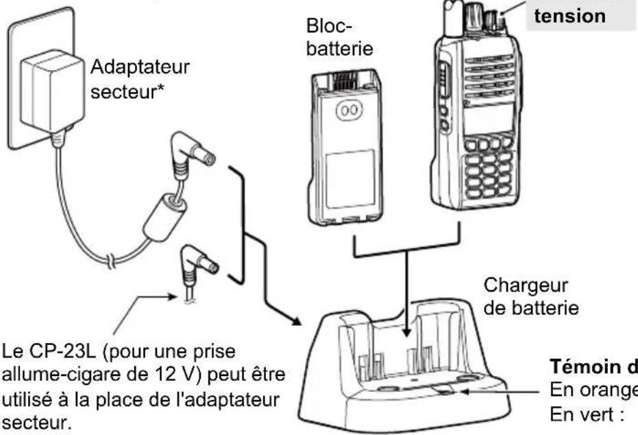 ICOM IC-T10 - Temps de charge : - 1