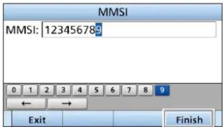 ICOM IC-M804 - ■ Saisie du code MMSI - 3