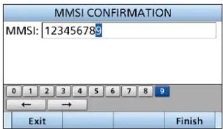 ICOM IC-M804 - Dieser erstmalige Code kann nur einmal eingegeben werden. - 4