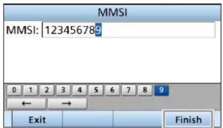 ICOM IC-M804 - ■ Inserimento del codice MMSI - 3
