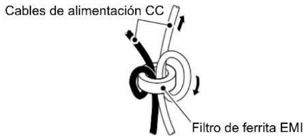 ICOM IC-M804 - Acoplamiento del filtro de ferrita EMI - 1
