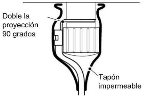 ICOM IC-M804 - Acoplar el tapón impermeable - 1