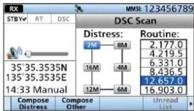 ICOM IC-M804 - ■ Scansione DSC - 1