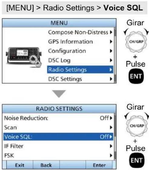 ICOM IC-M804 - ■ Selección de un elemento - 1