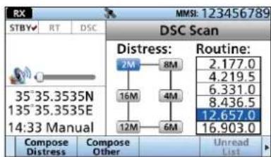 ICOM IC-M804 - ■ Escaneo LSD - 1