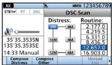 ICOM IC-M804 - ■ DSC-Suchlauf - 1