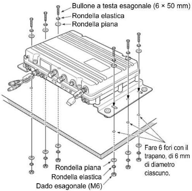 ICOM IC-M804 - ◇ Montaggio dell'unità principale - 3