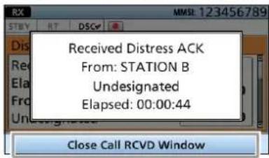 ICOM IC-M804 - ■ Lancement d'un appel de Détresse - 4