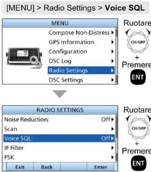 ICOM IC-M804 - ■ Selezione di una voce - 1