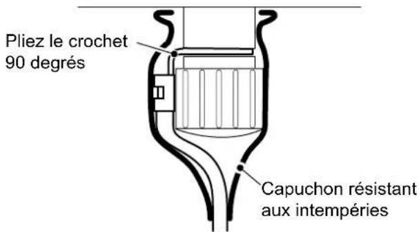 ICOM IC-M804 - Connexion du câble d'alimentation CC - 2