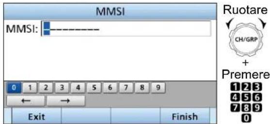 ICOM IC-M804 - ■ Inserimento del codice MMSI - 2