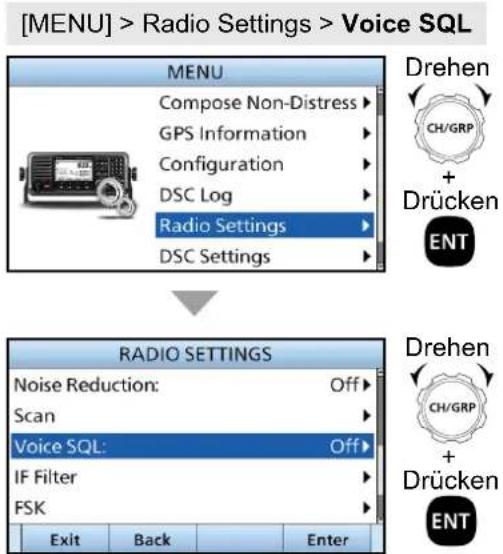 ICOM IC-M804 - ■ Wählen des Menüpunkts - 1