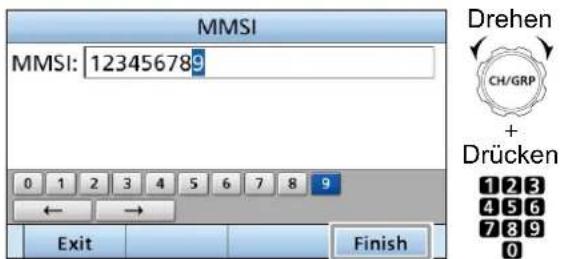 ICOM IC-M804 - Dieser erstmalige Code kann nur einmal eingegeben werden. - 3