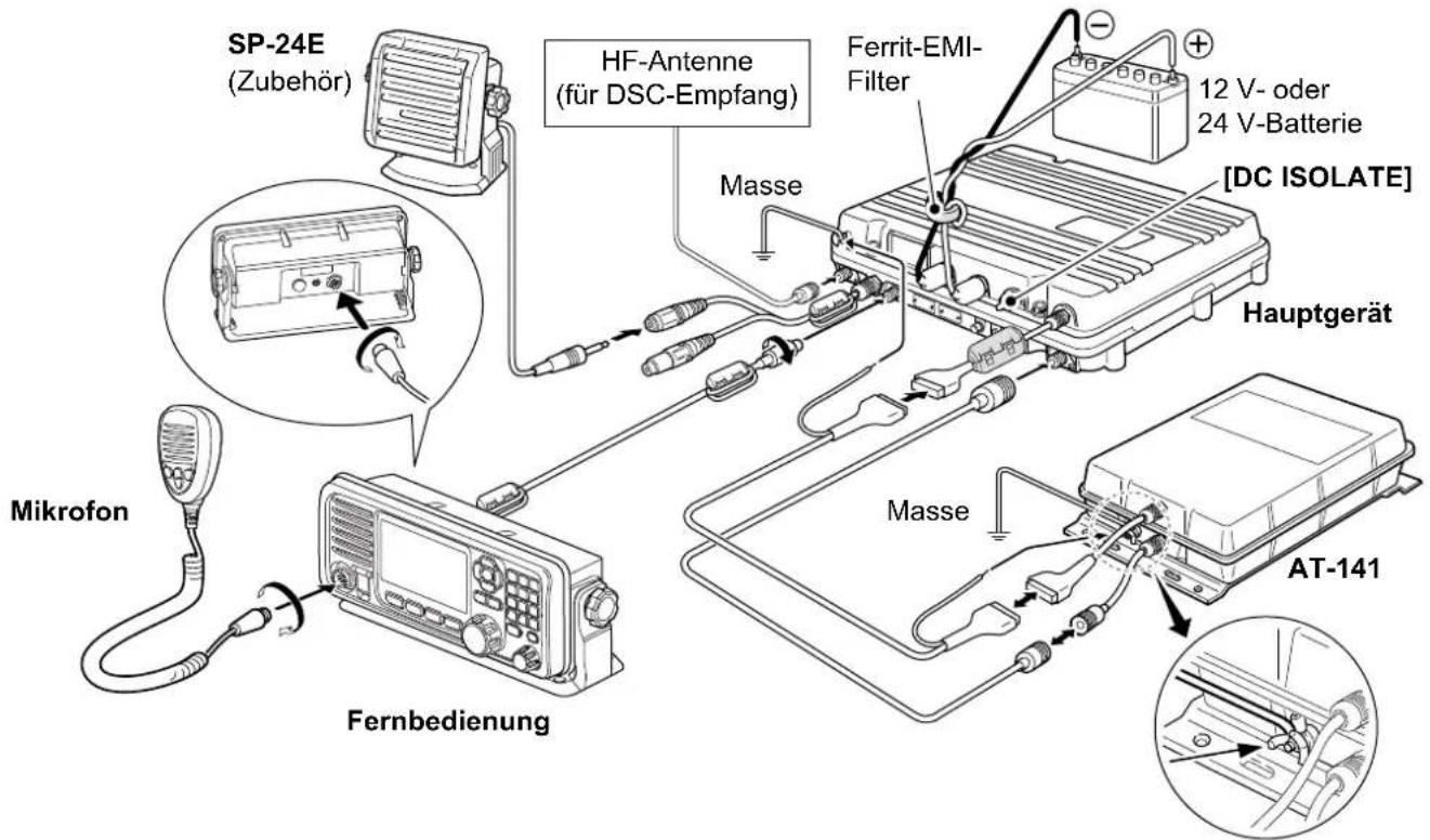 ICOM IC-M804 - ◇Grundlegende Verbindungen - 1