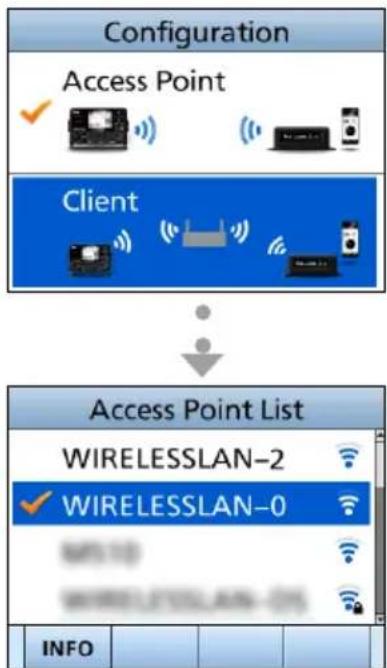 ICOM IC-M510J - ■WLANをClientモードに設定する - 1