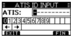 ICOM IC-M330GE - ■ Eingabe der ATIS-ID (Für die niederländischen und deutschen Versionen) - 1