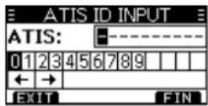 ICOM IC-M330GE - ■ Saisie de l'ID ATIS (Pour les versions néerlandaise et allemande) - 1