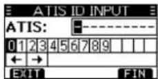ICOM IC-M330GE - ■ Introducción del ID de ATIS (Para las versiones holandesa y alemana) - 1