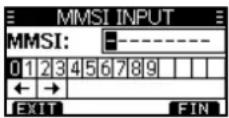 ICOM IC-M330GE - Inserimento del codice MMSI - 1
