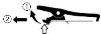 ICOM IC-U20SR - ◇Clip de ceinture - 1