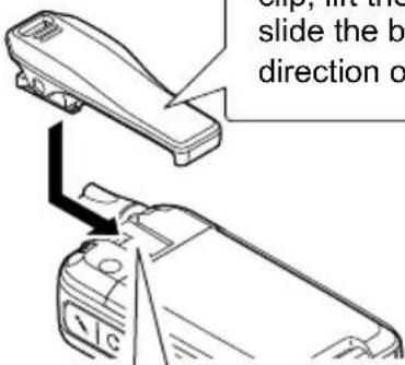 ICOM IC-U20SR - ◇Belt clip - 2