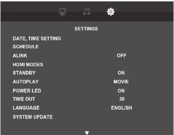 AG Neovo VA4301 - Réglages de configuration - 1