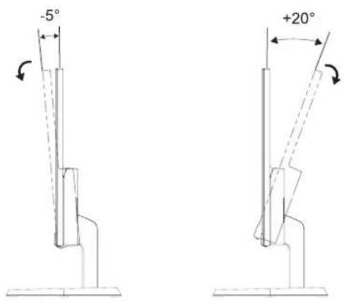 AG Neovo LW2403 - Réglage de l'inclinaison - 1