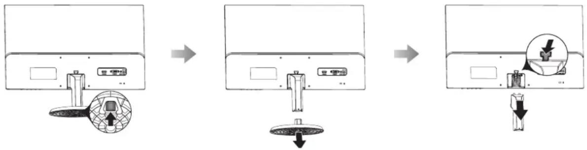 AG Neovo LW2403 - Enlevez le support de la base. - 1