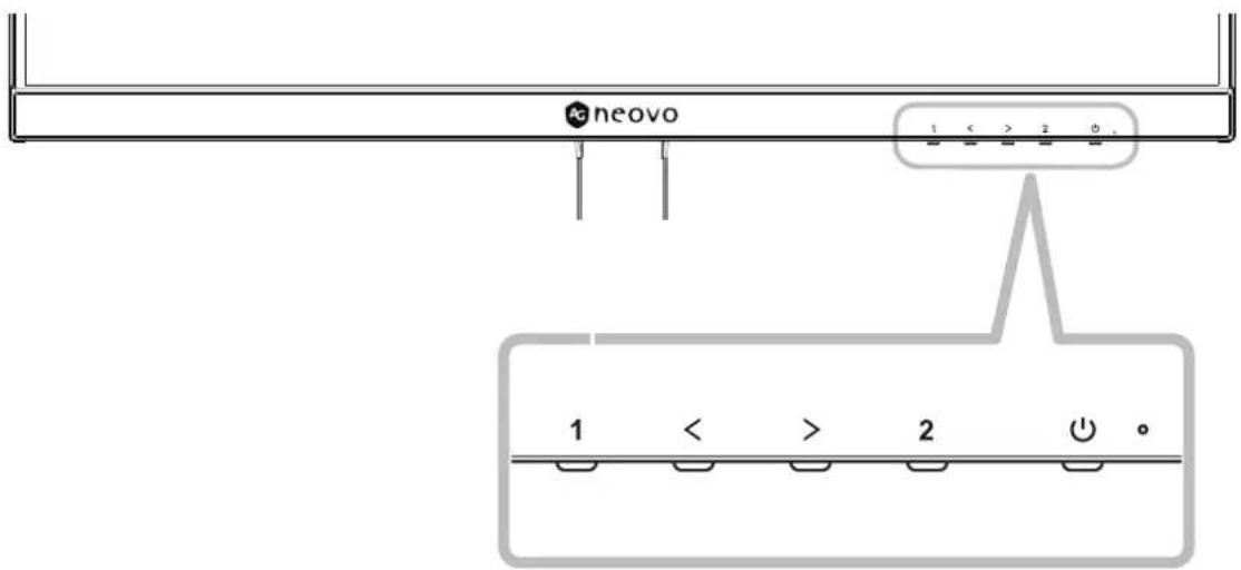 AG Neovo LW2403 - Boutons de contrôle - 1