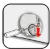 DE DIETRICH DWF484QJE - Função de abertura de emergência da porta - 1