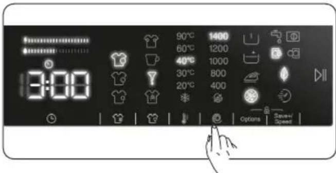 DE DIETRICH DWF484QJE - Spin speed selection - 1