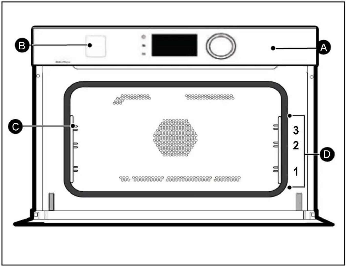 DE DIETRICH DKR4741X - • 3 опис духової шафи - 1