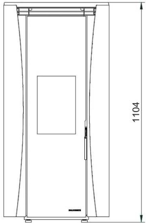 Palazzetti Ecofire Vivi 9 - Dimensioni - 1