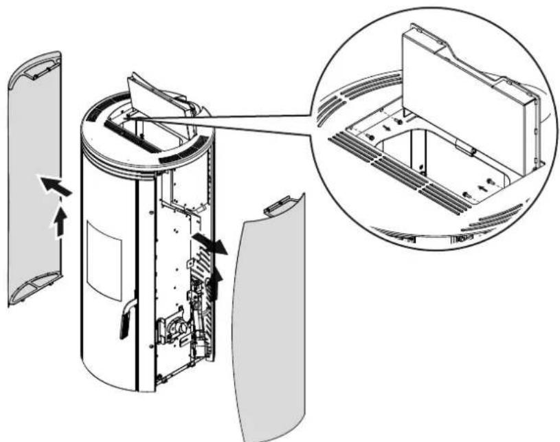 Palazzetti Ecofire Vivi 9 - Seitenverkleidung abnehmen - 1
