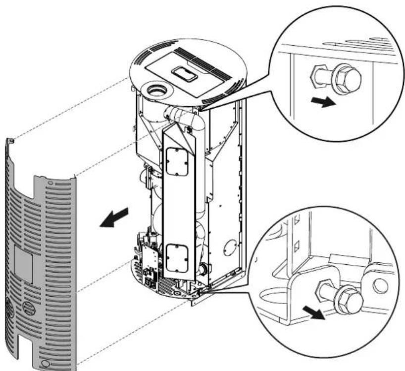 Palazzetti Ecofire Vivi 9 - Hintere Verkleidung abnehmen - 1