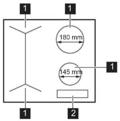 ELECTROLUX EIV63443CT - Főzőfelület elrendezése - 1