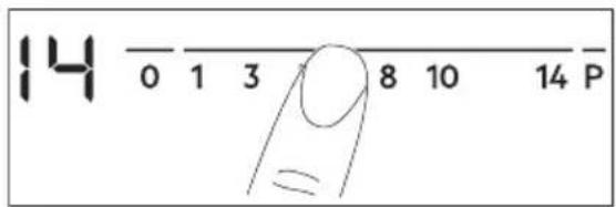 ELECTROLUX EIV63443CT - Степента на нагряване - 1